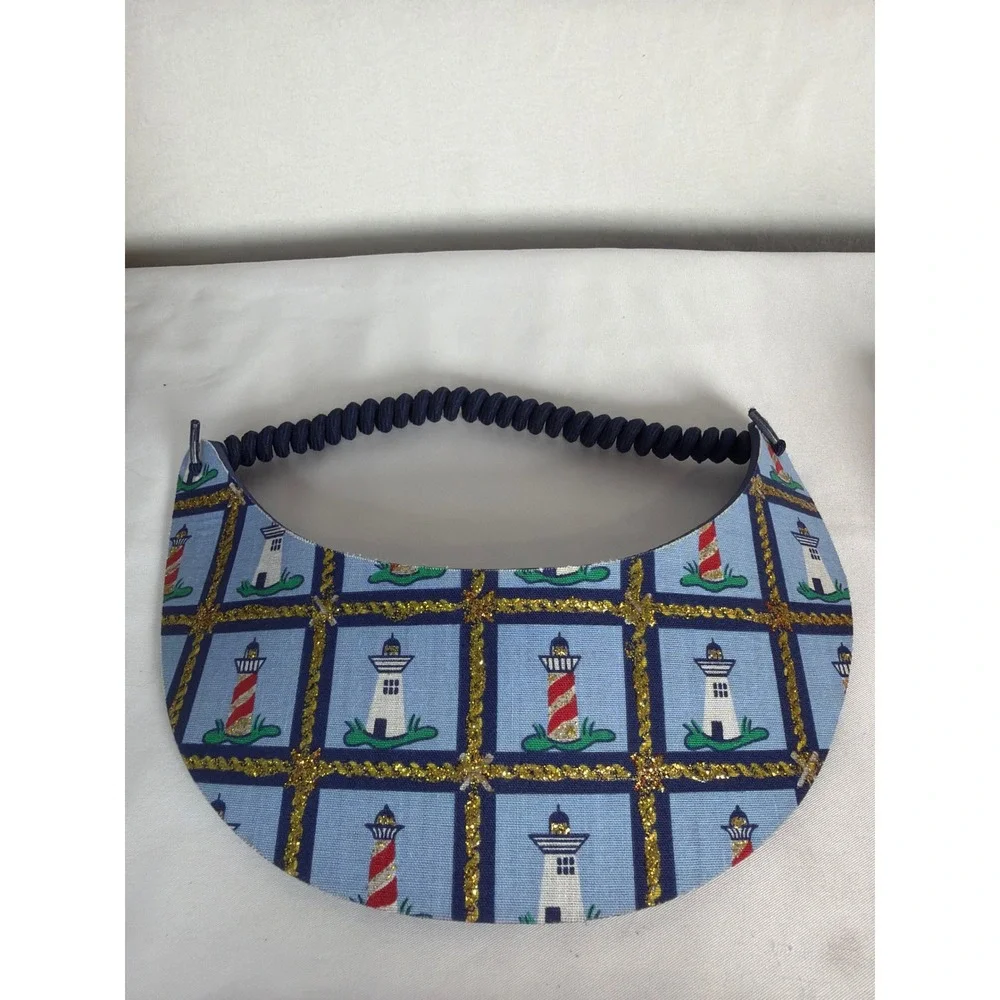 RETRO Unbranded Visor Hat Set Women OSFM Red Blue Yellow Excellent